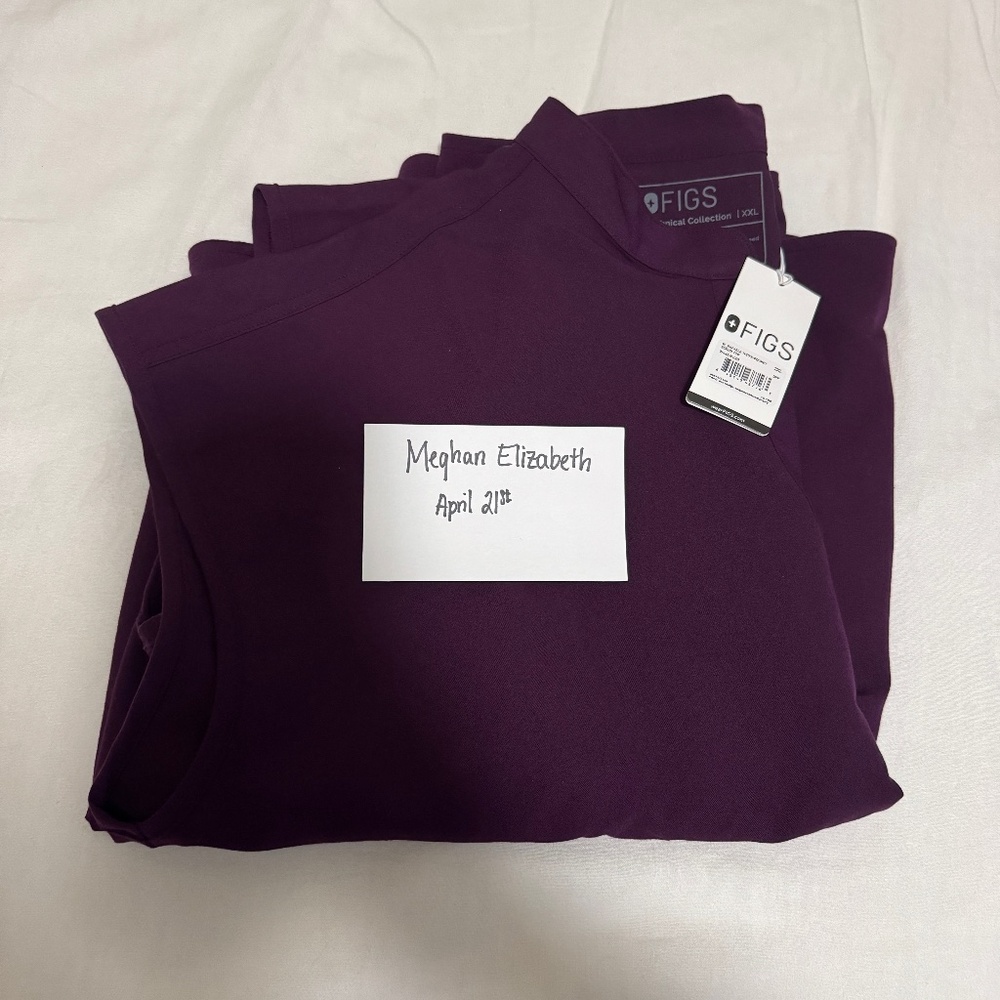 2XL FIGS Deep Purple Rafaela™ - Oversized Scrub Top NWT - Limited Edition Color